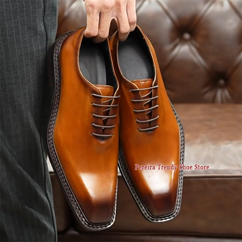 Men'S Grooming Oxford - Erkek İş Elbise Ayakkabıları Kare Burunlu