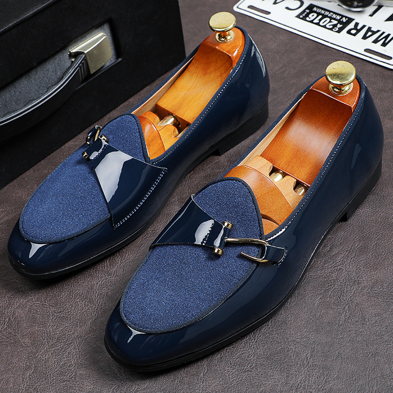 Men'S Grooming Oxford - Lüks tasarımcı yeni damat sivri süet