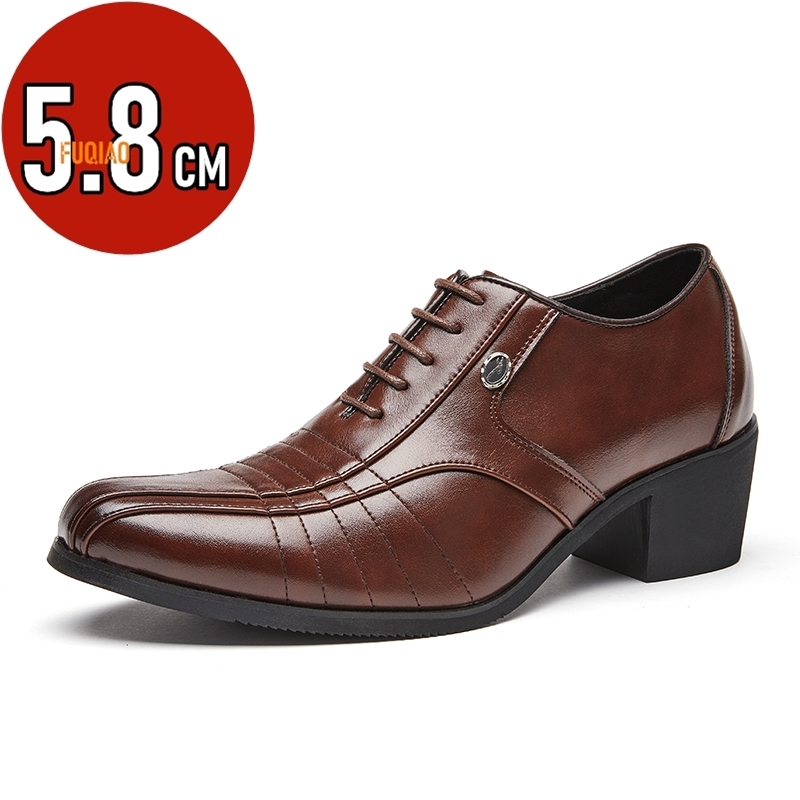 Men'S Grooming Oxford - Lüks Yüksek Topuk erkek ayakkabıları Moda