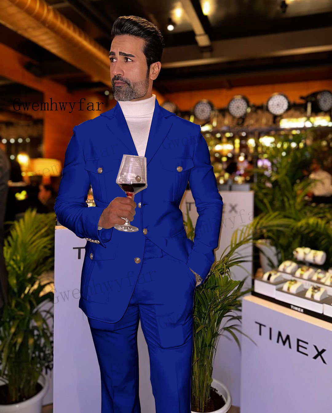 Gwslim Fit uzun kollu erkek gö - Men'S Grooming Jacket incelemesi ve fiyatı